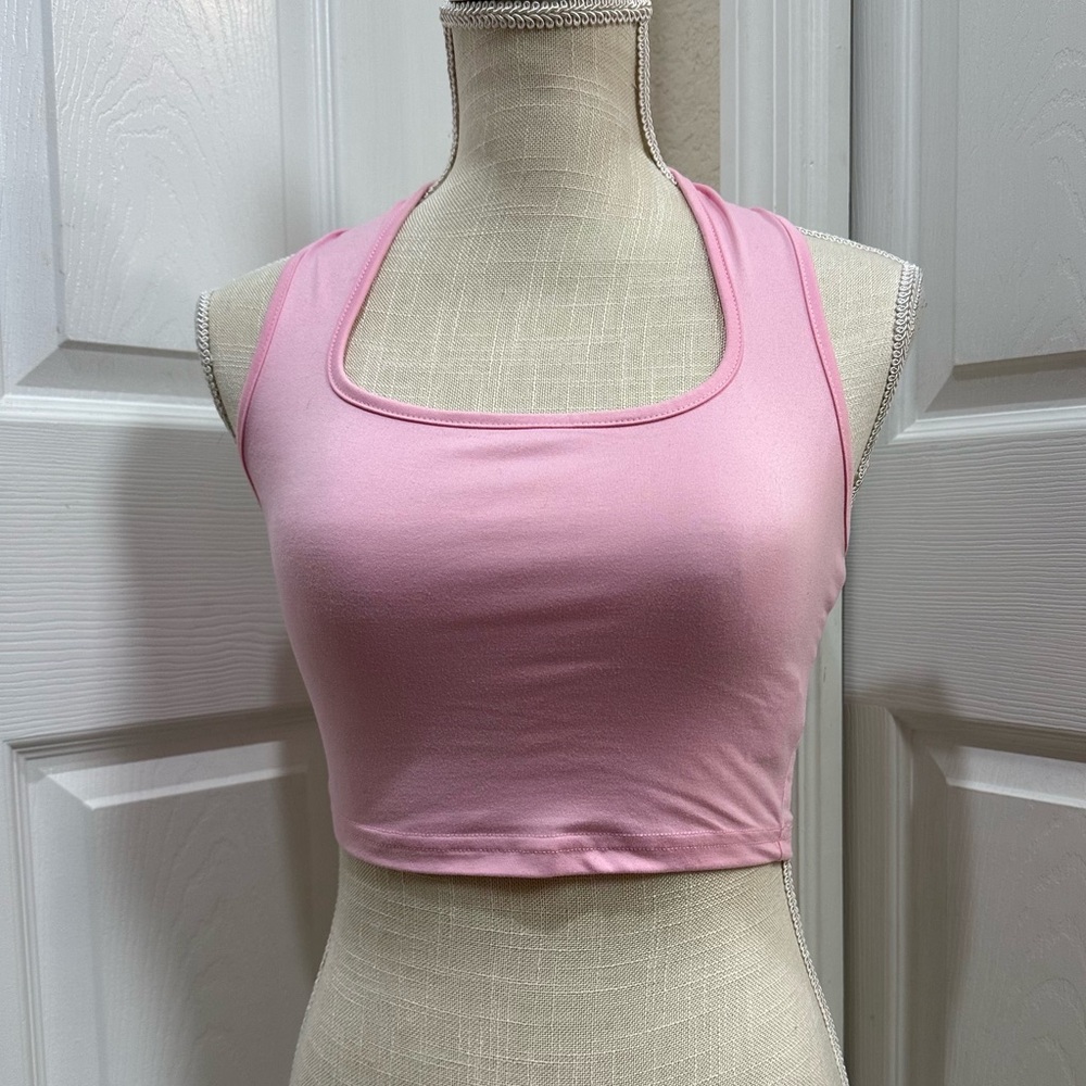 SHEIN NWOT Pink Halter Top size XS